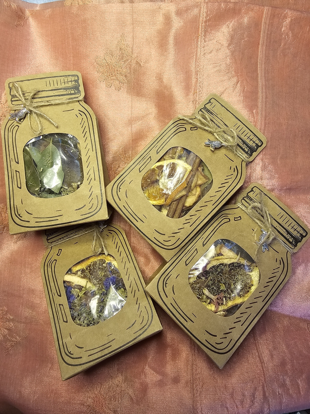 Natural Dried Herbs Stove Top Simmer Scents 4 Pack - - Picture 3 of 4